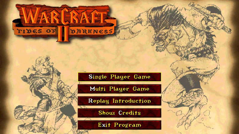 Warcraft 2 - Main Menu
